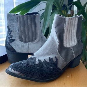 Matisse Coconuts Gray Velvet Boots